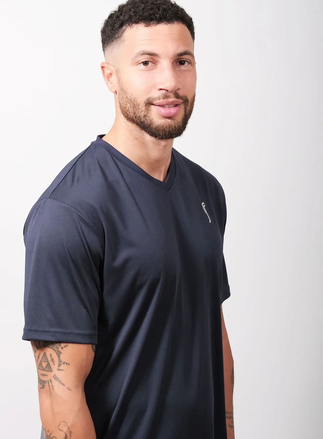 Robin Soderling Performance V-Neck Herren T-Shirt Tennis