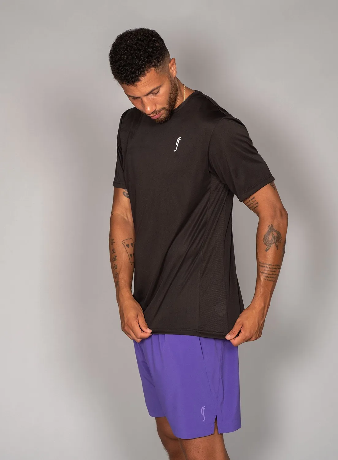 Robin Soderling Men's Performance Tee - Side Mesh Sportshirt Herren