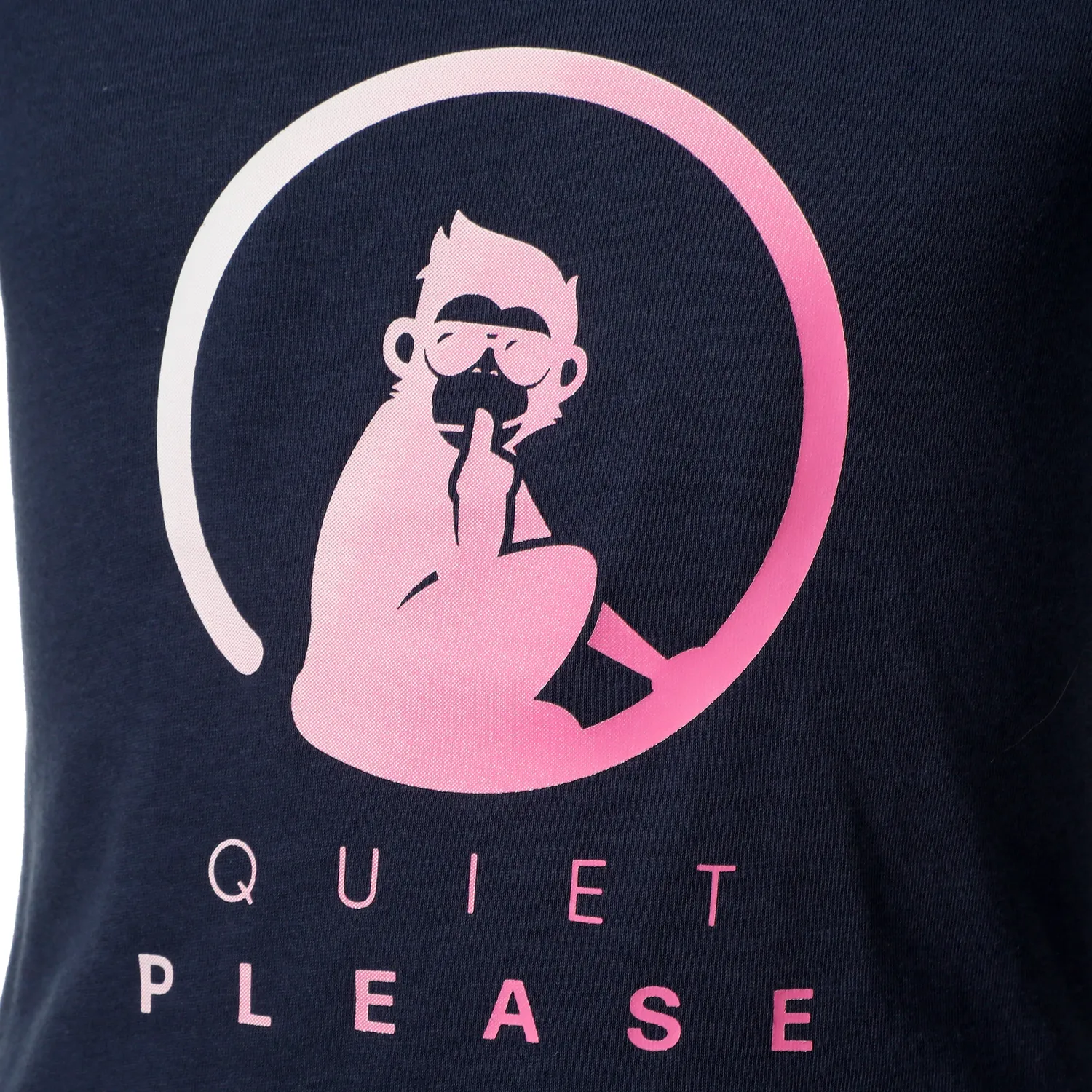 Tennis-Point Quiet Please Logo T-Shirt Mädchen Bio-Baumwolle
