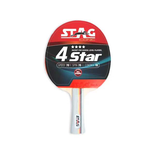 Stag Iconic 4 Star Tischtennisschläger Speed 80