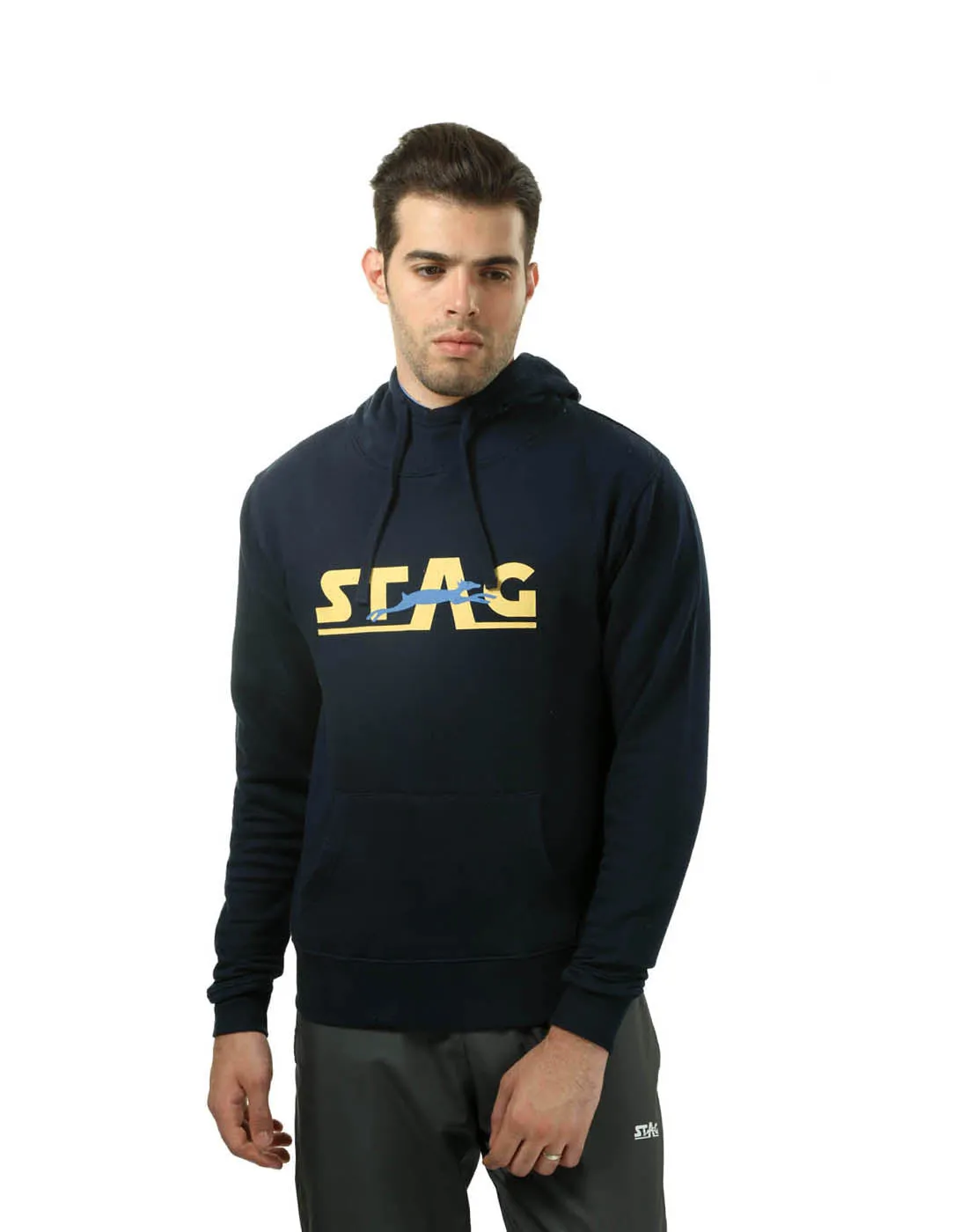 Stag Iconic Hoodie mit Kängurutasche