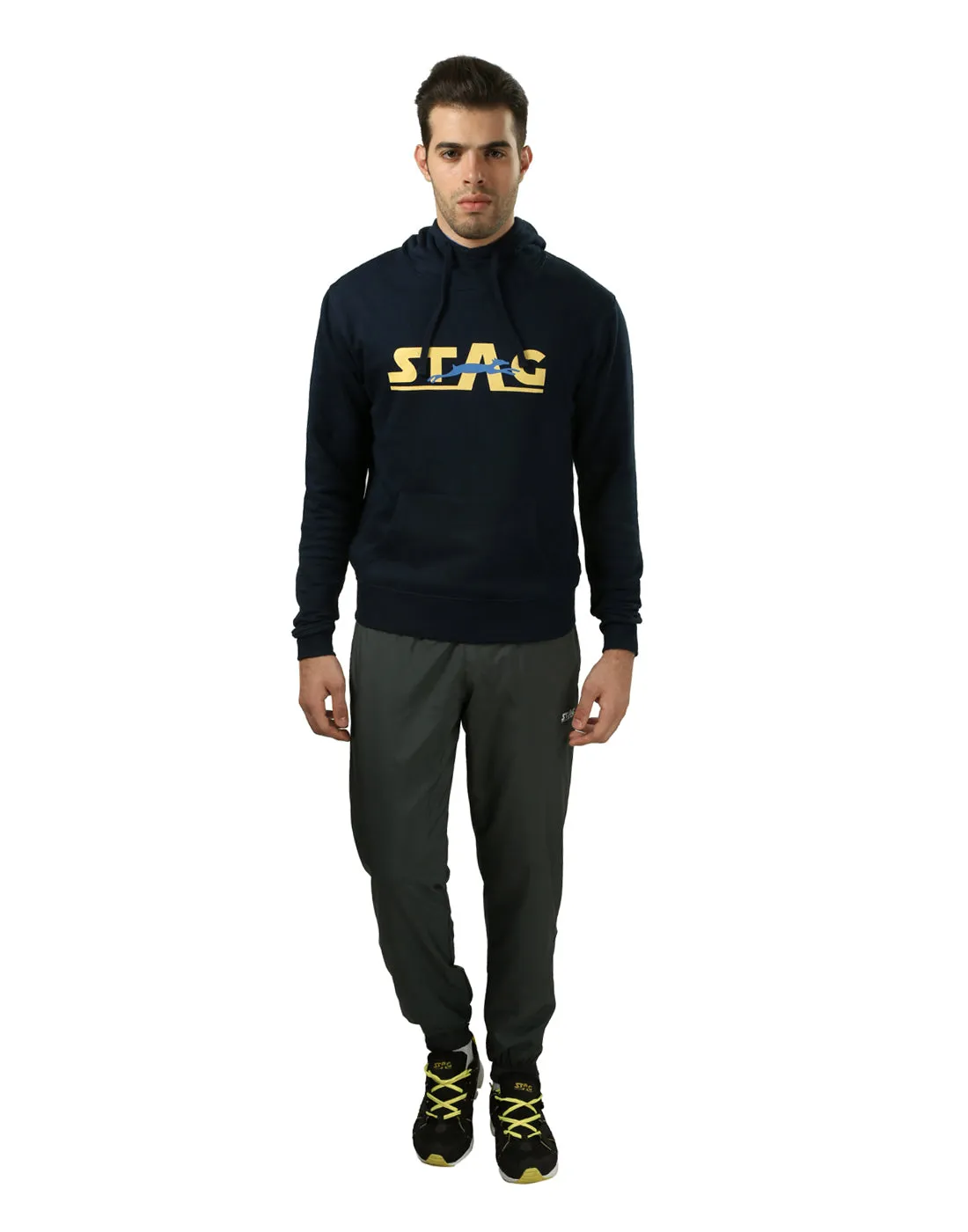 Stag Iconic Hoodie mit Kängurutasche