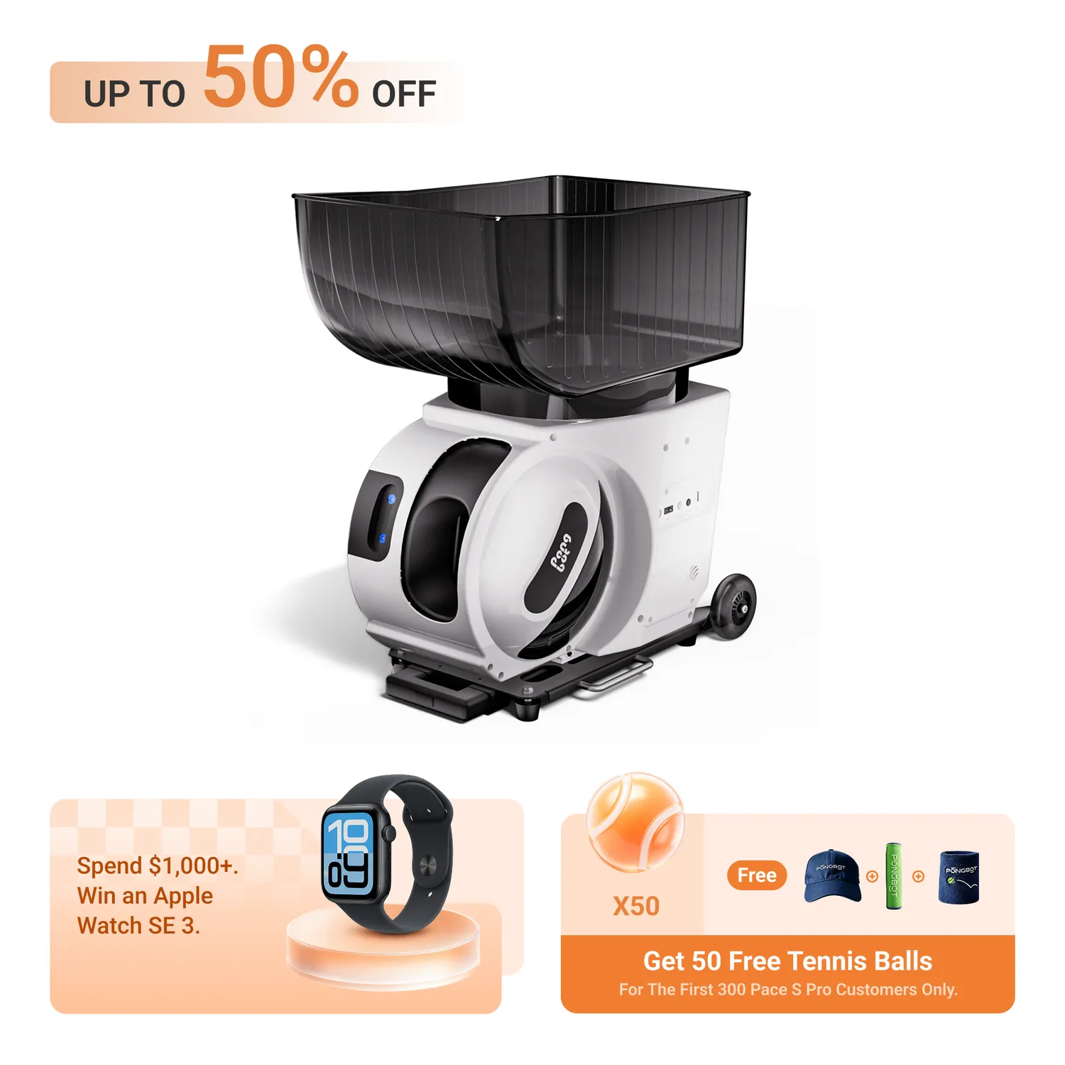 PongBot Pace S Pro Ballmaschine
