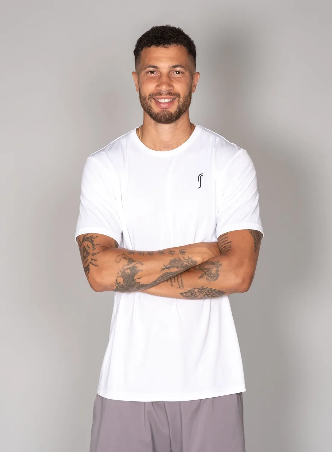 Robin Soderling Performance T-Shirt Herren 3er-Pack navy weiß