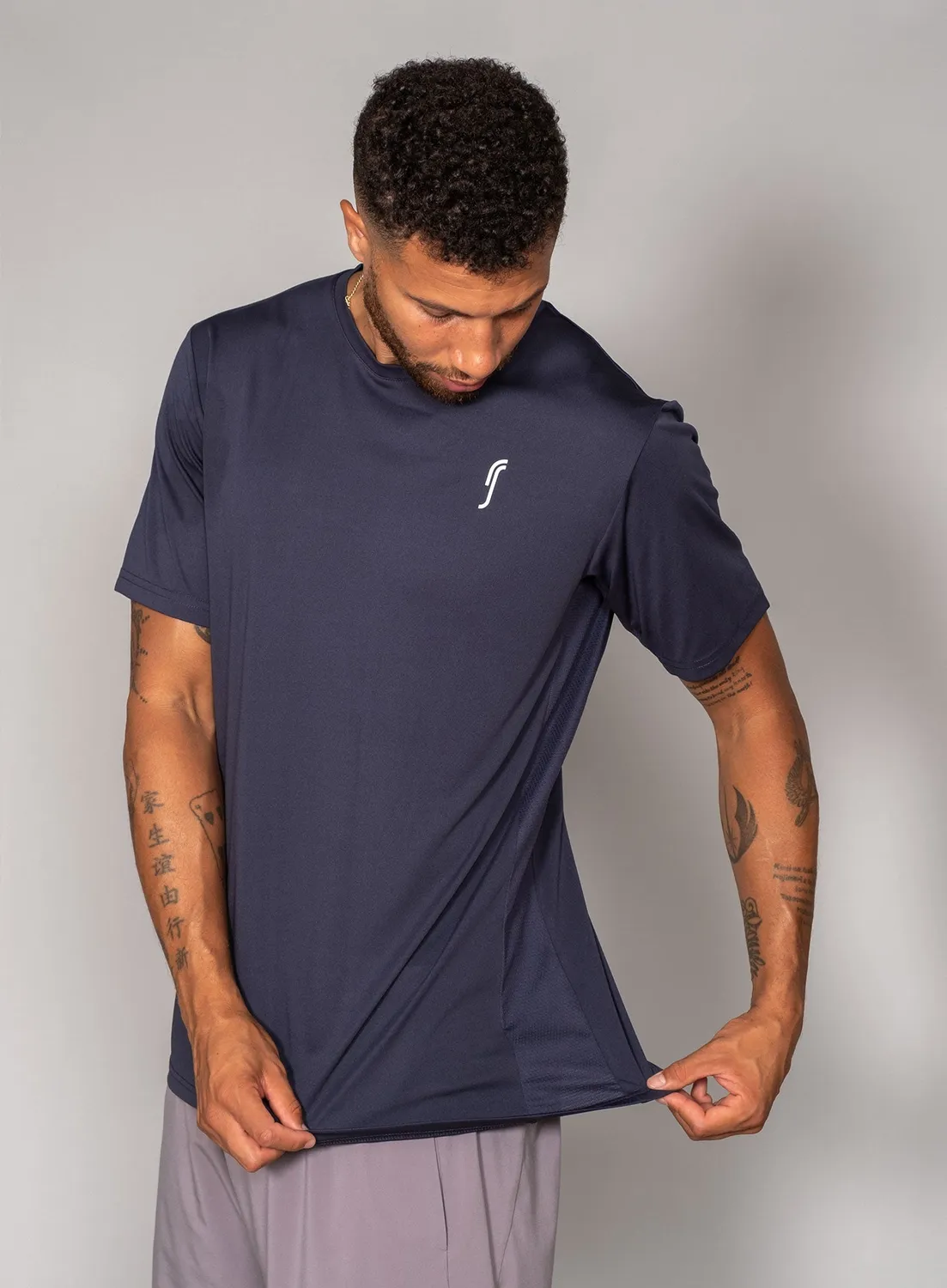 Robin Soderling Performance Side Mesh T-Shirt 3er-Pack Navy