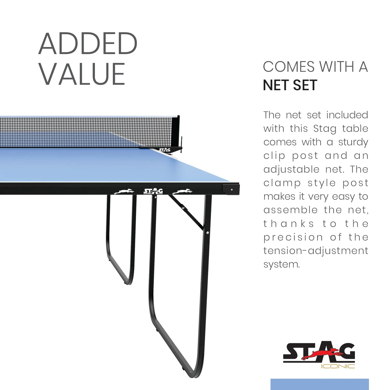 Stag Iconic Family Series Tischtennisplatte 15mm klappbar