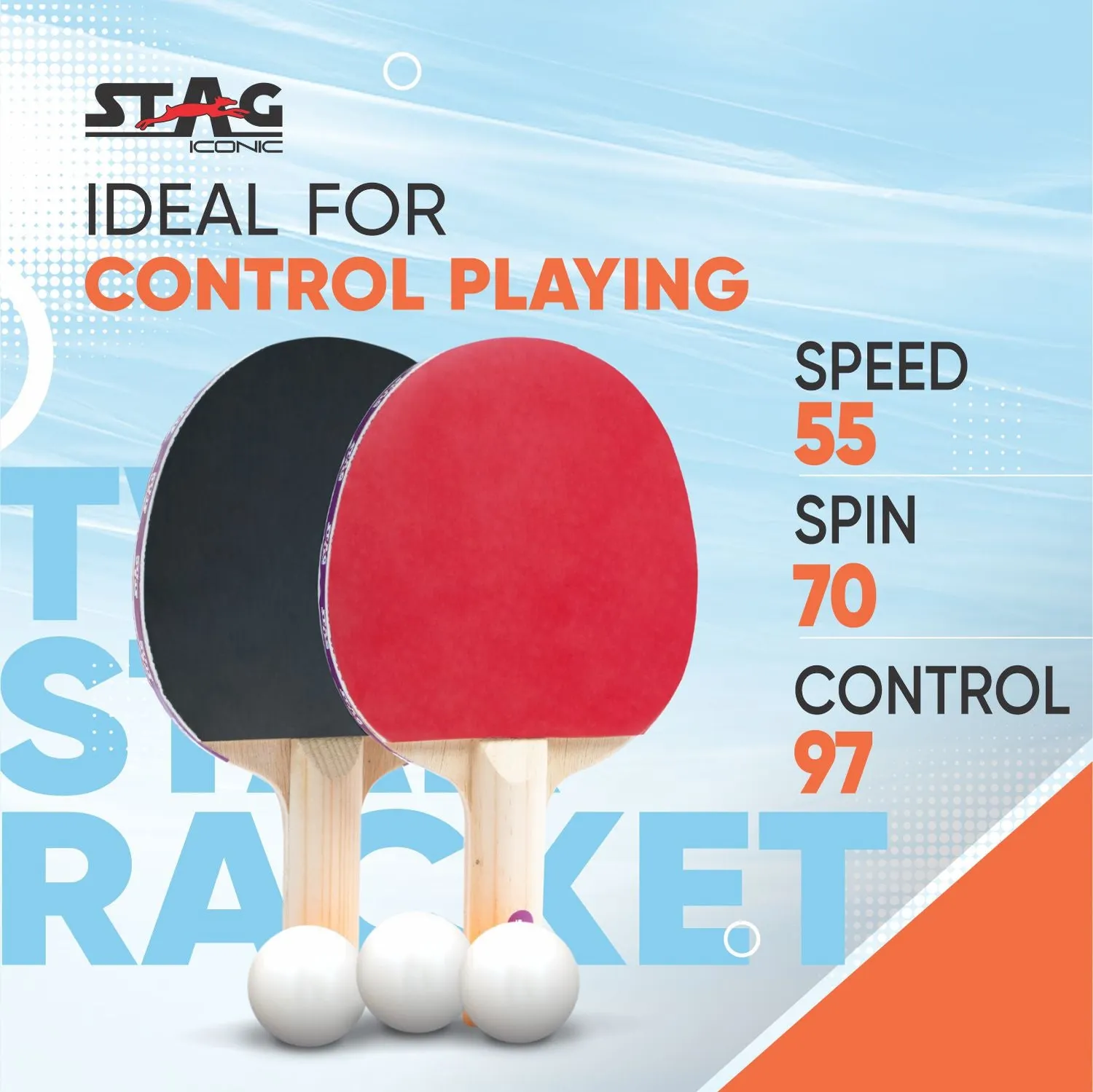 Stag Iconic 2 Star Anywhere Tischtennisset 2+3