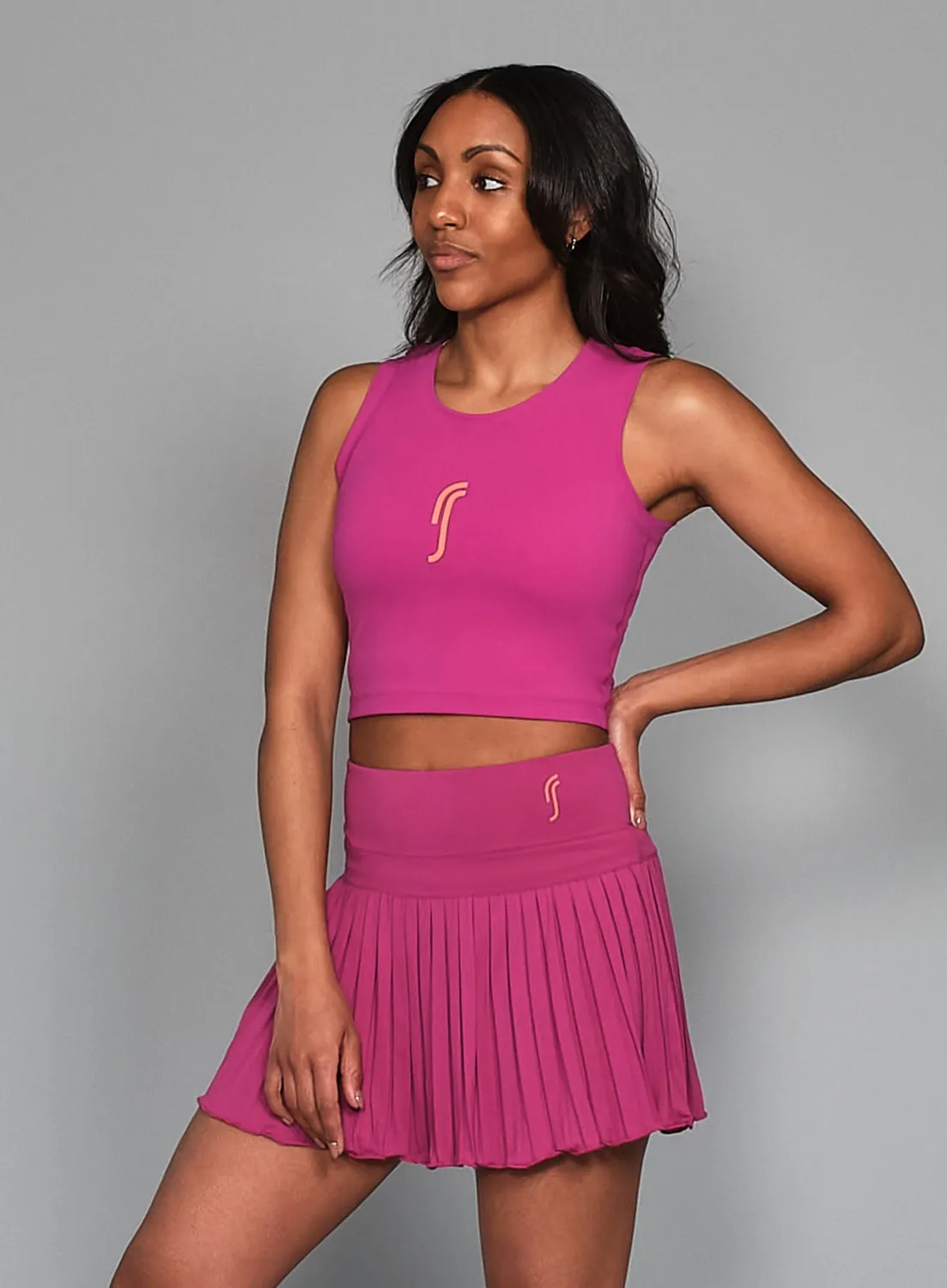 Robin Soderling Court Crop Tank Top Damen cropped
