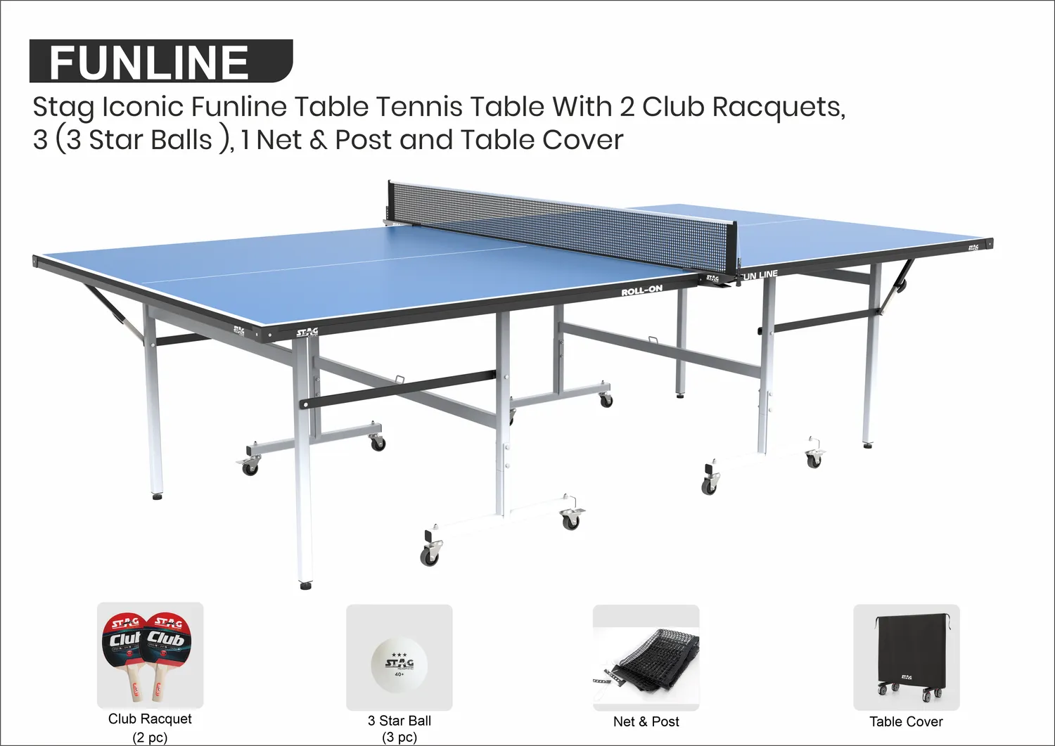 Stag Iconic Fun Line Tischtennisplatte Profi
