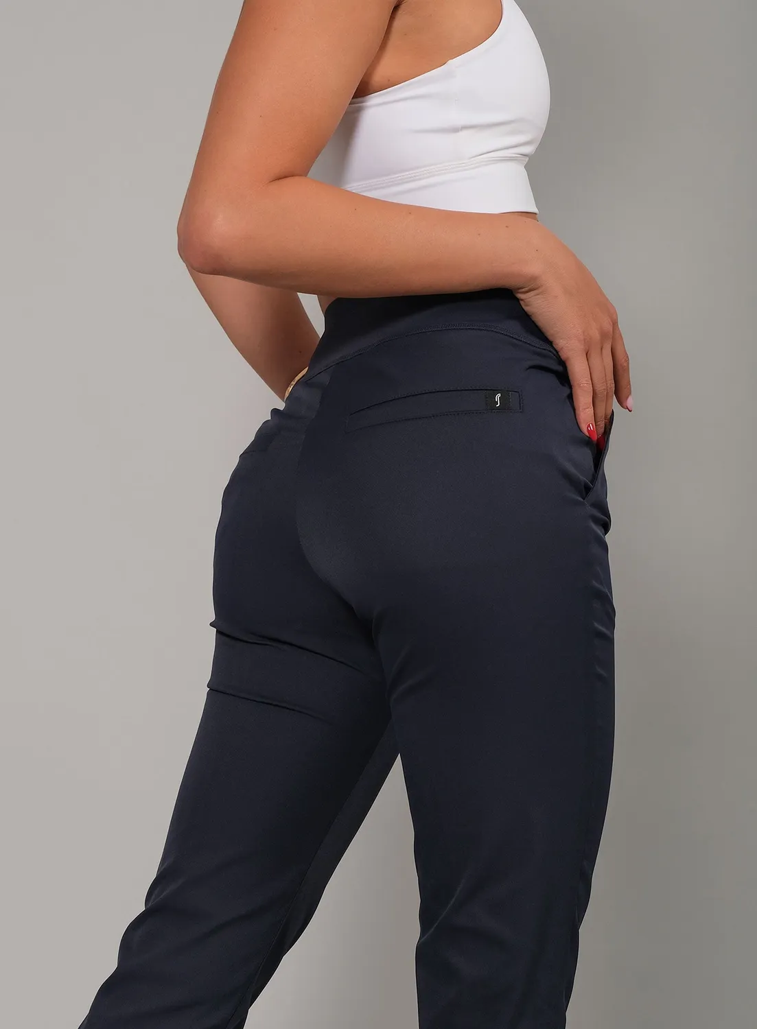 Robin Soderling National Team Golfhose Damen Navy Stretch