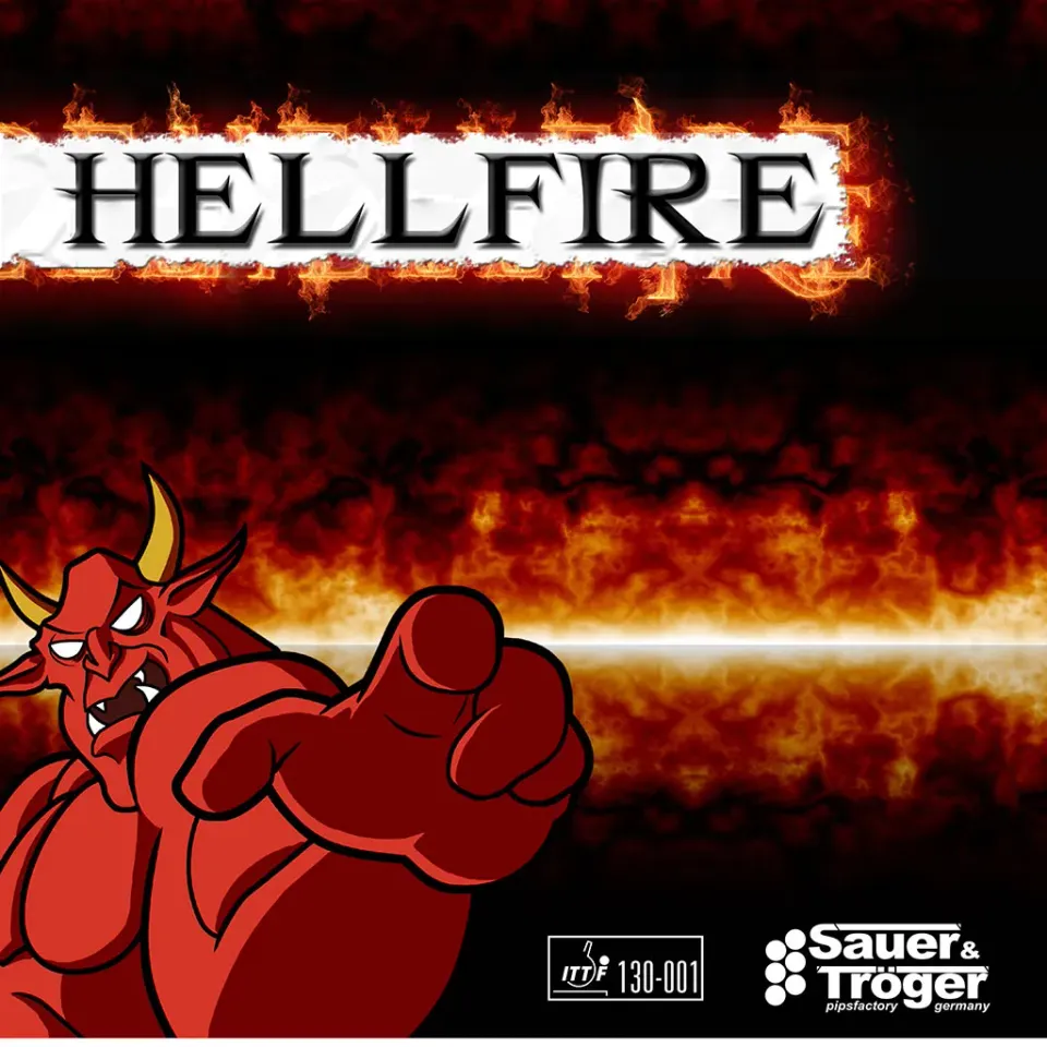 Sauer & Tröger Hellfire Belag lange Noppe Druck