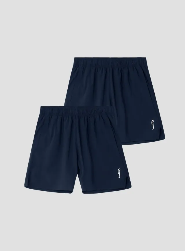 Robin Soderling Performance Herren Shorts 2er-Pack Navy