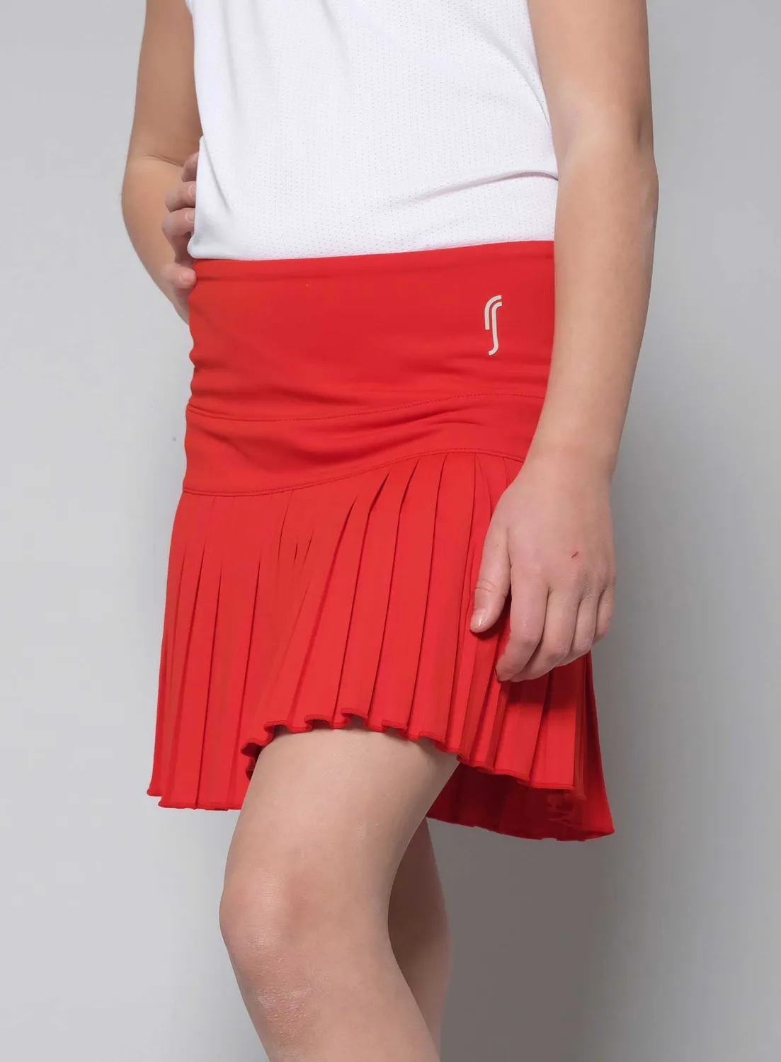 Robin Soderling Match Tennisrock Mädchen mit Innenshorts