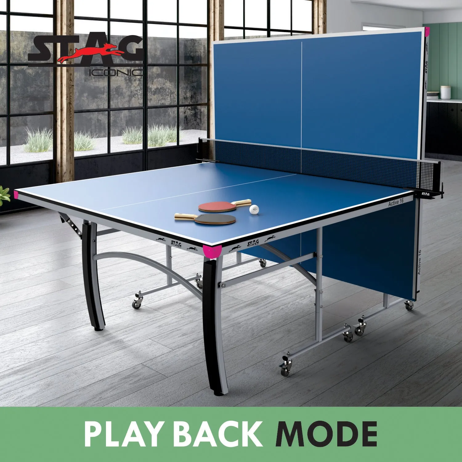 Stag Iconic Active 16 Tischtennistisch full-size Profi