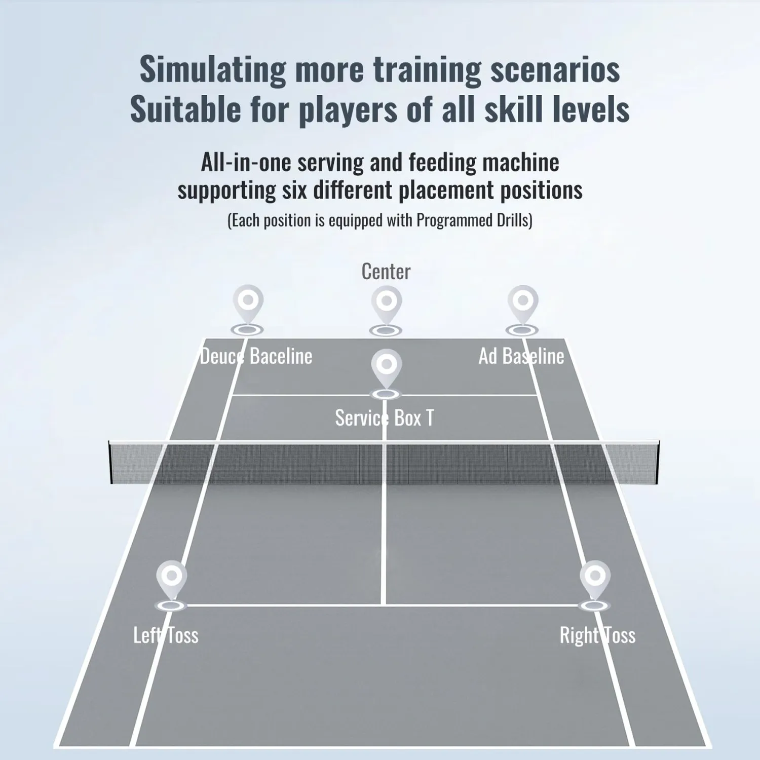 PongBot Pace S Ballmaschine mit App-Steuerung