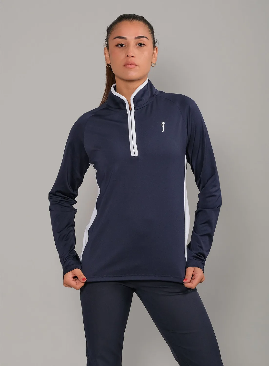 Robin Soderling National Team Half Zip Damen Pullover 4-Wege-Stretch
