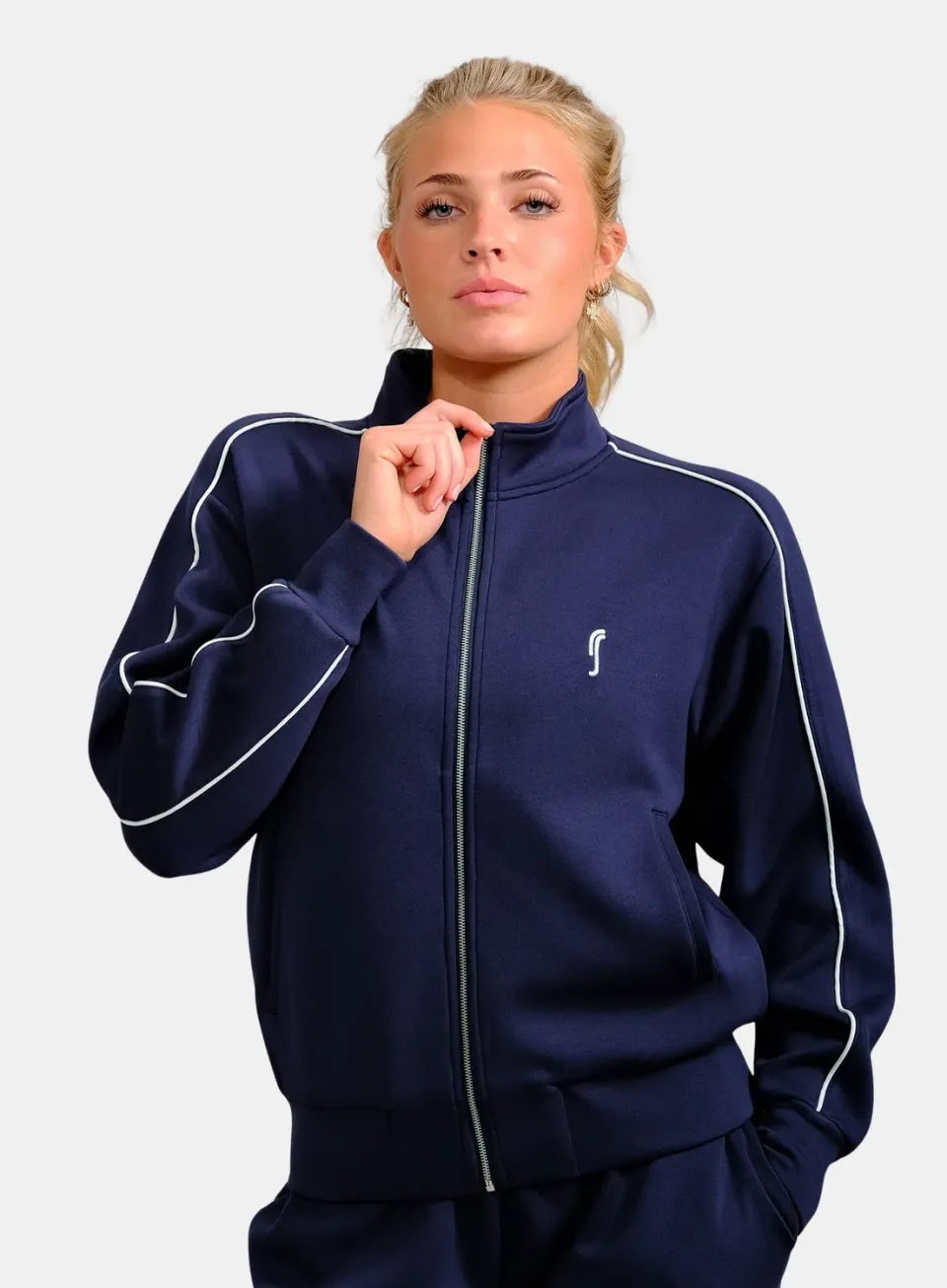 Robin Soderling Court Zip Sweater Damen kurz weich