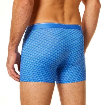 Sauer & Tröger Struktur Blaue Herrenunterhose