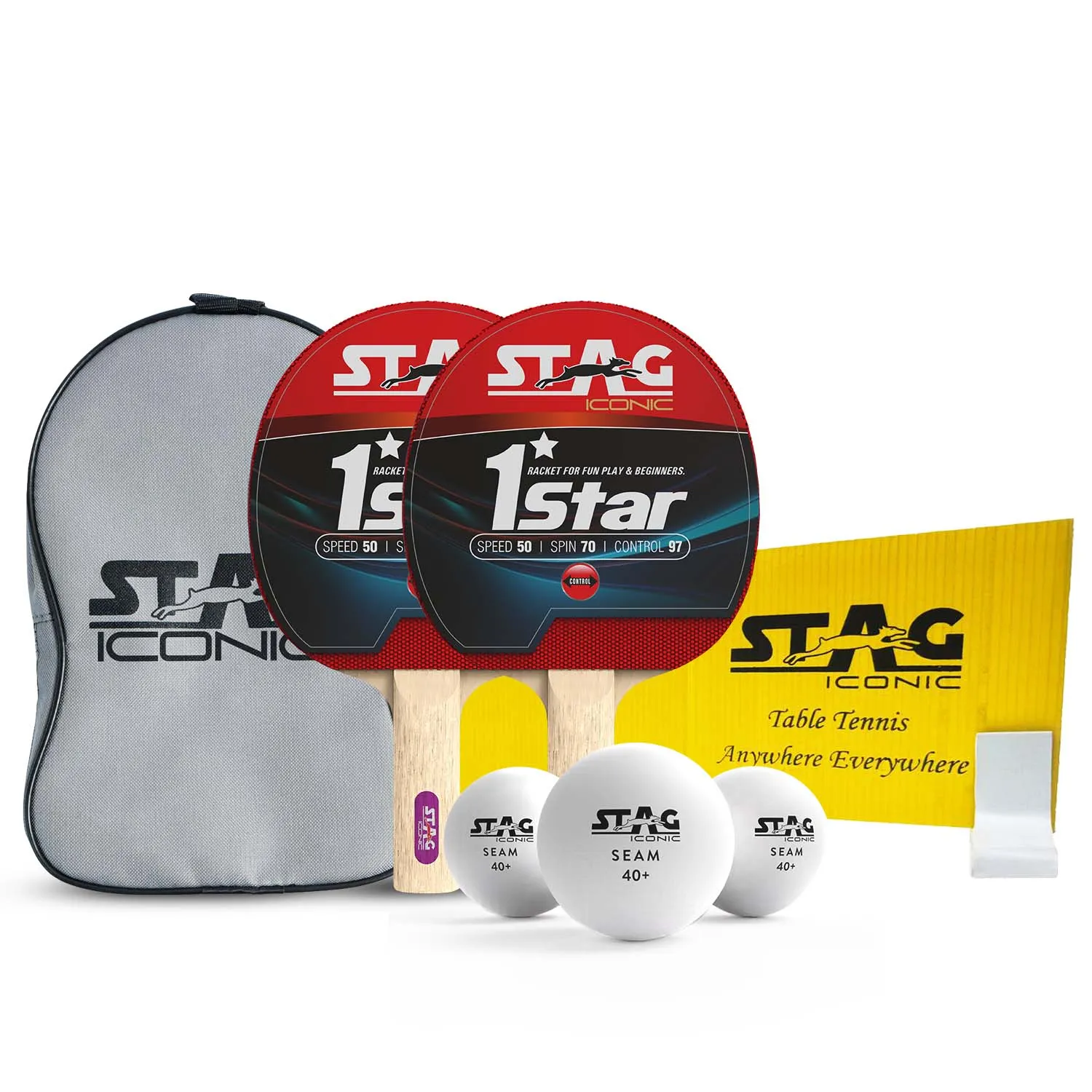 Stag Iconic 1 Star Anywhere Tischtennis-Set