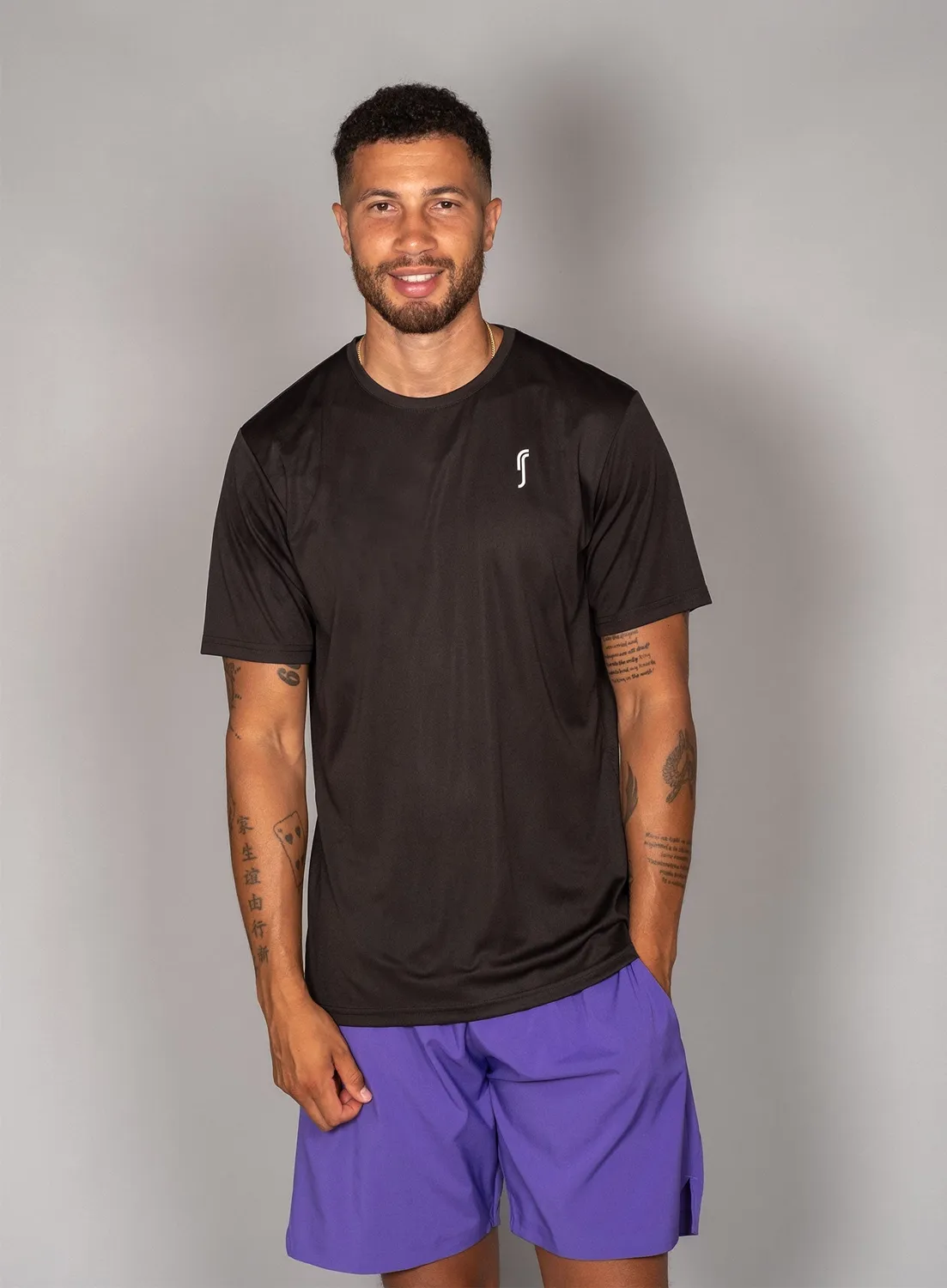 Robin Soderling Men's Performance Tee - Side Mesh Sportshirt Herren