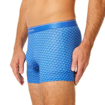 Sauer & Tröger Struktur Blaue Herrenunterhose