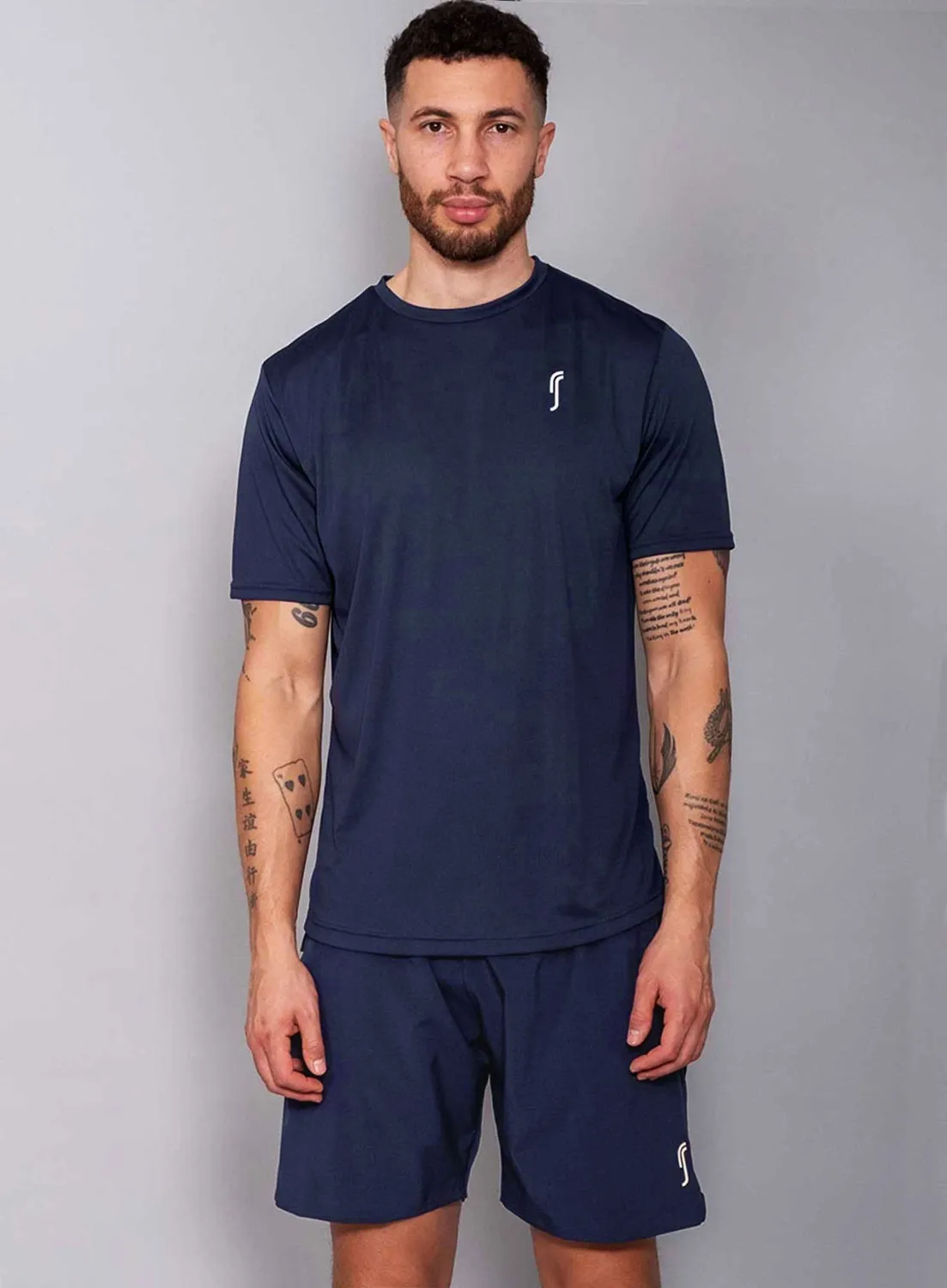 Robin Soderling Performance Tee Herren T-Shirt 2er-Pack Navy
