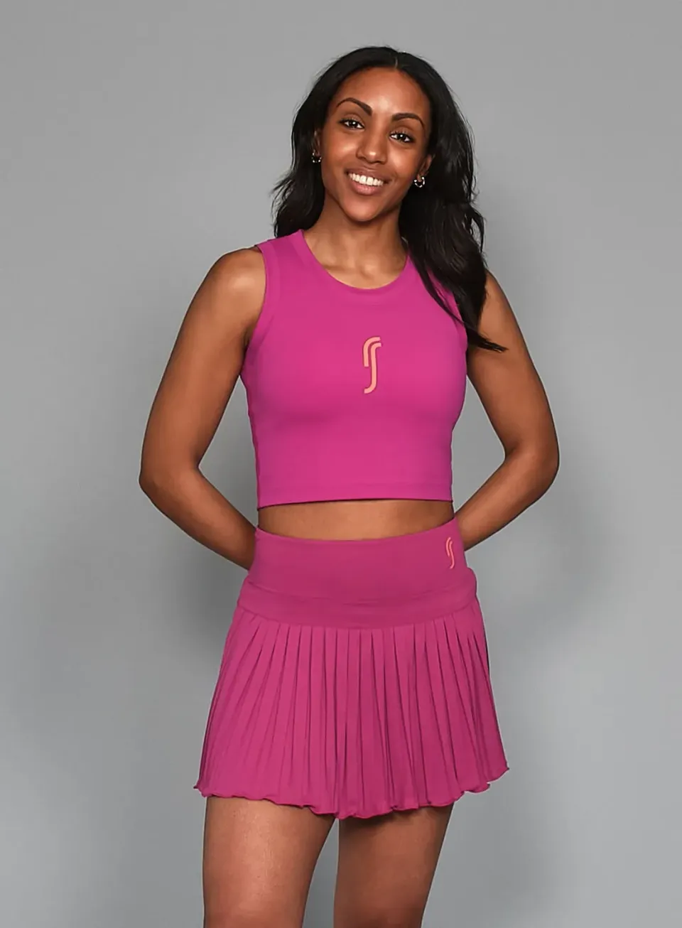Robin Soderling Court Crop Tank Top Damen cropped