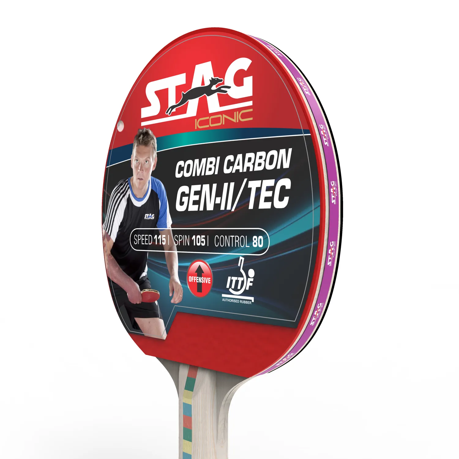 Stag Iconic Combi Carbon Gen 2 Tischtennisschläger Hülle