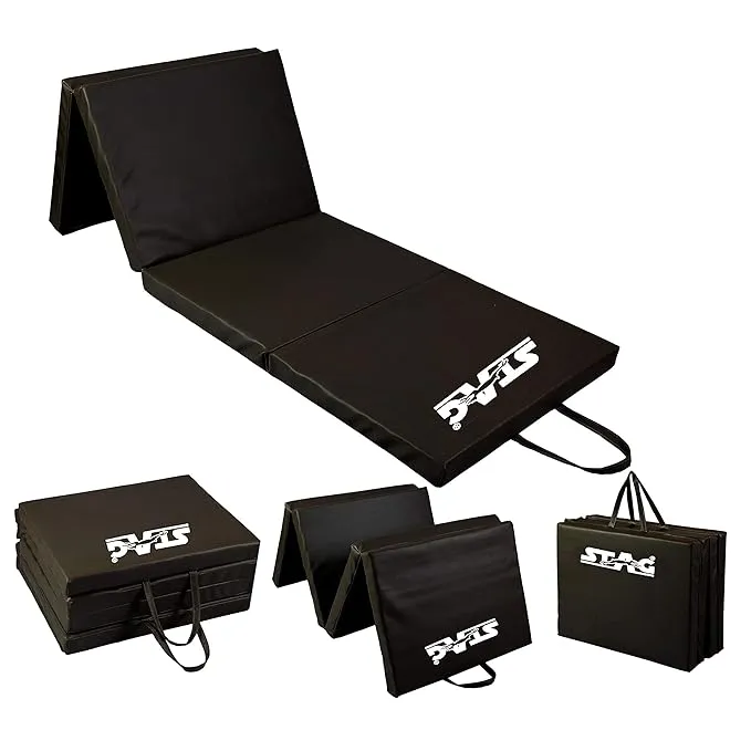 Stag Iconic Turnmatte klappbar 180x60cm Schwarz