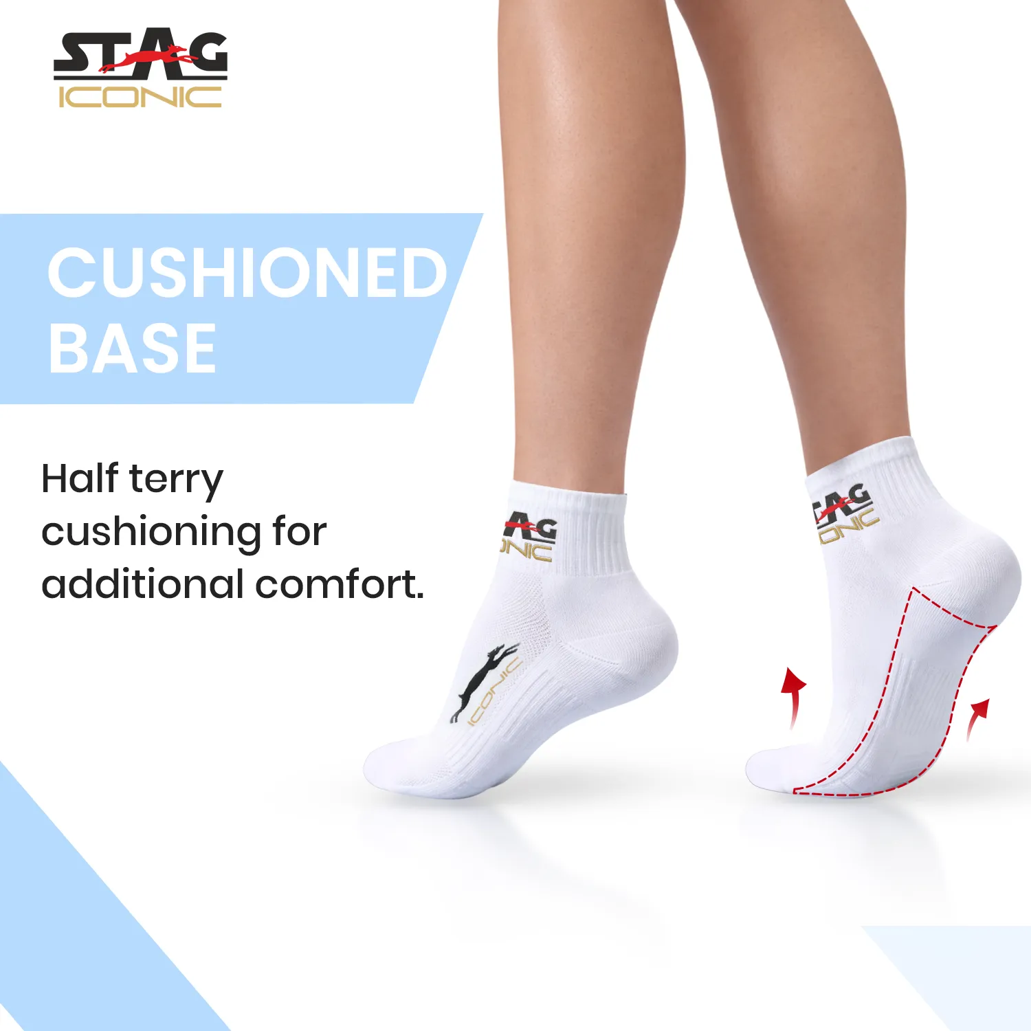 Stag Iconic Performance Sportsocken Hoch 2er-Pack