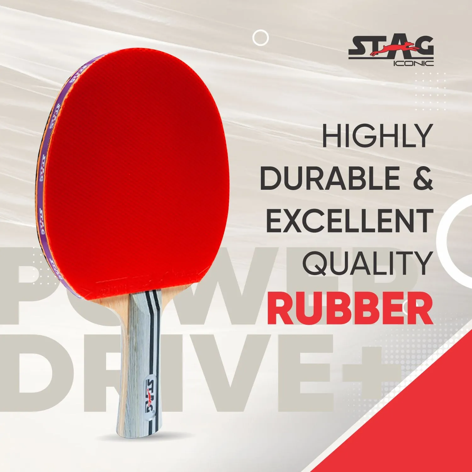 Stag Iconic Powerdrive+ Tischtennisschläger Holzkiste ITTF