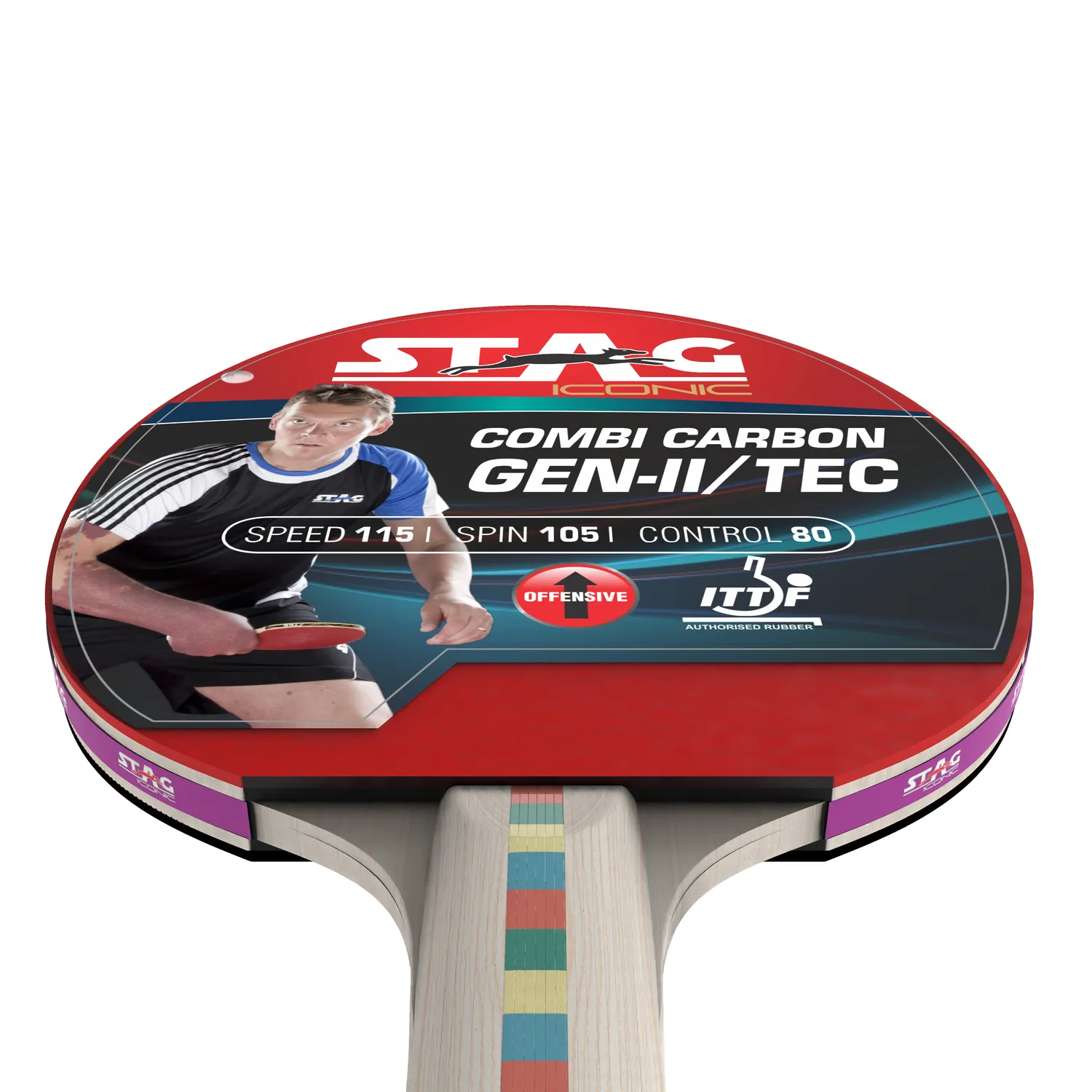 Stag Iconic Combi Carbon Gen 2 Tischtennisschläger Hülle