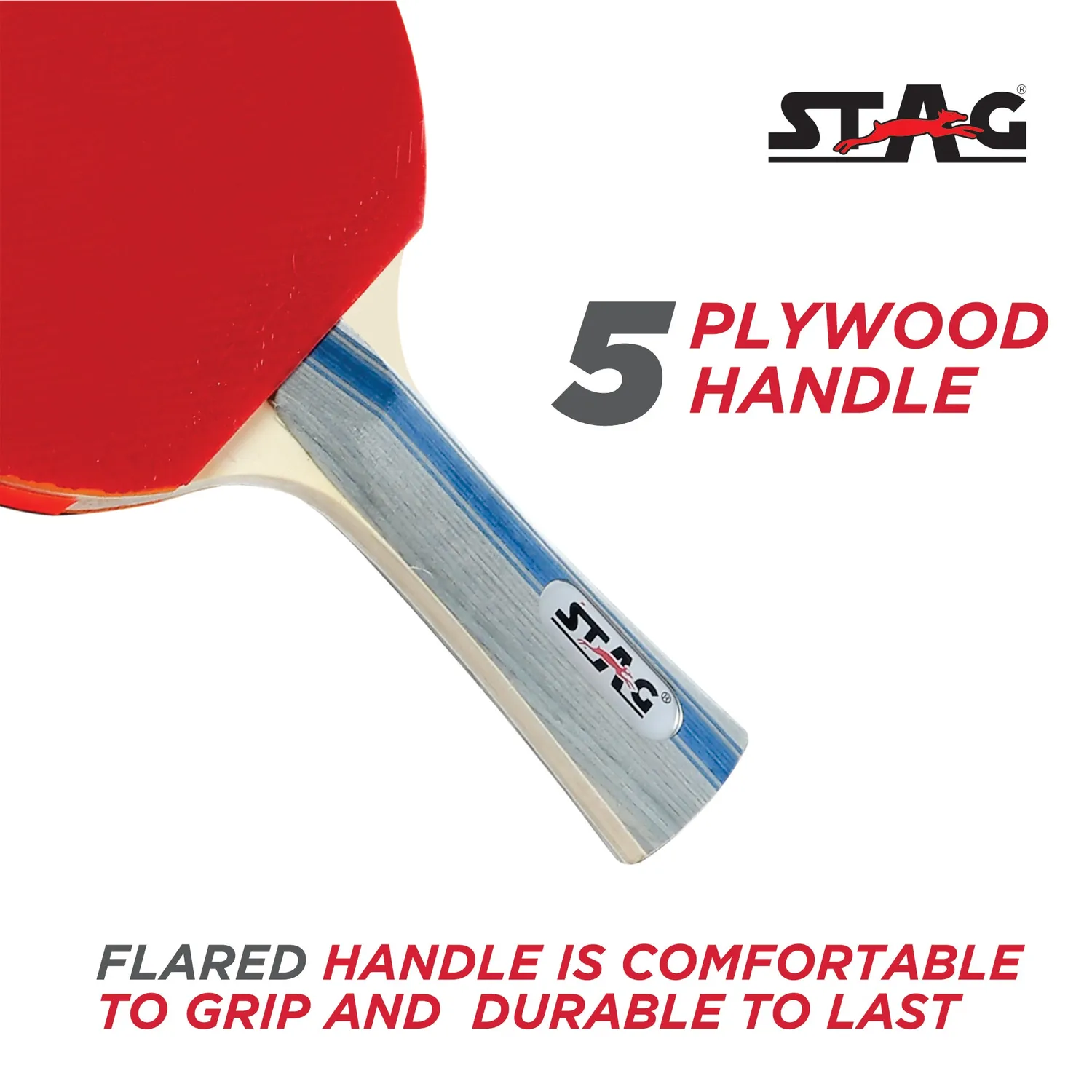Stag Iconic 4 Star Tischtennis-Set 2 Schläger 3 Bälle