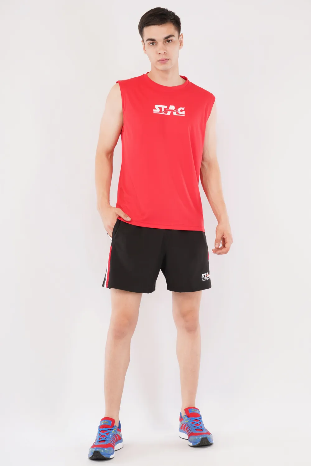 Stag Iconic Ärmelloses Performance T-Shirt Herren Polyester