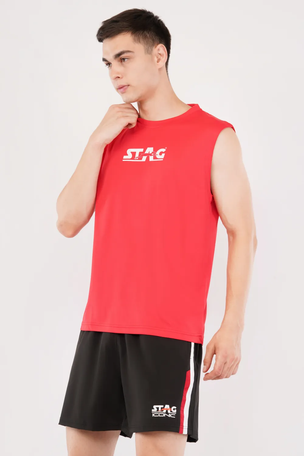 Stag Iconic Ärmelloses Performance T-Shirt Herren Polyester