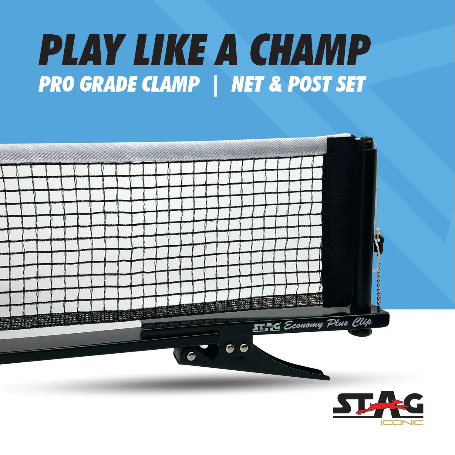 Stag Iconic Table Tennis Net & Post Set Tischtennisnetz