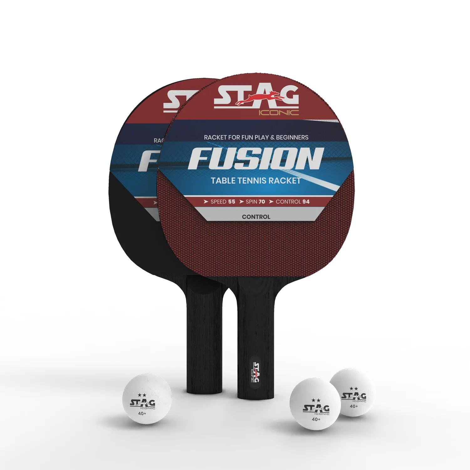 Stag Iconic Fusion Tischtennis-Set mit Hülle