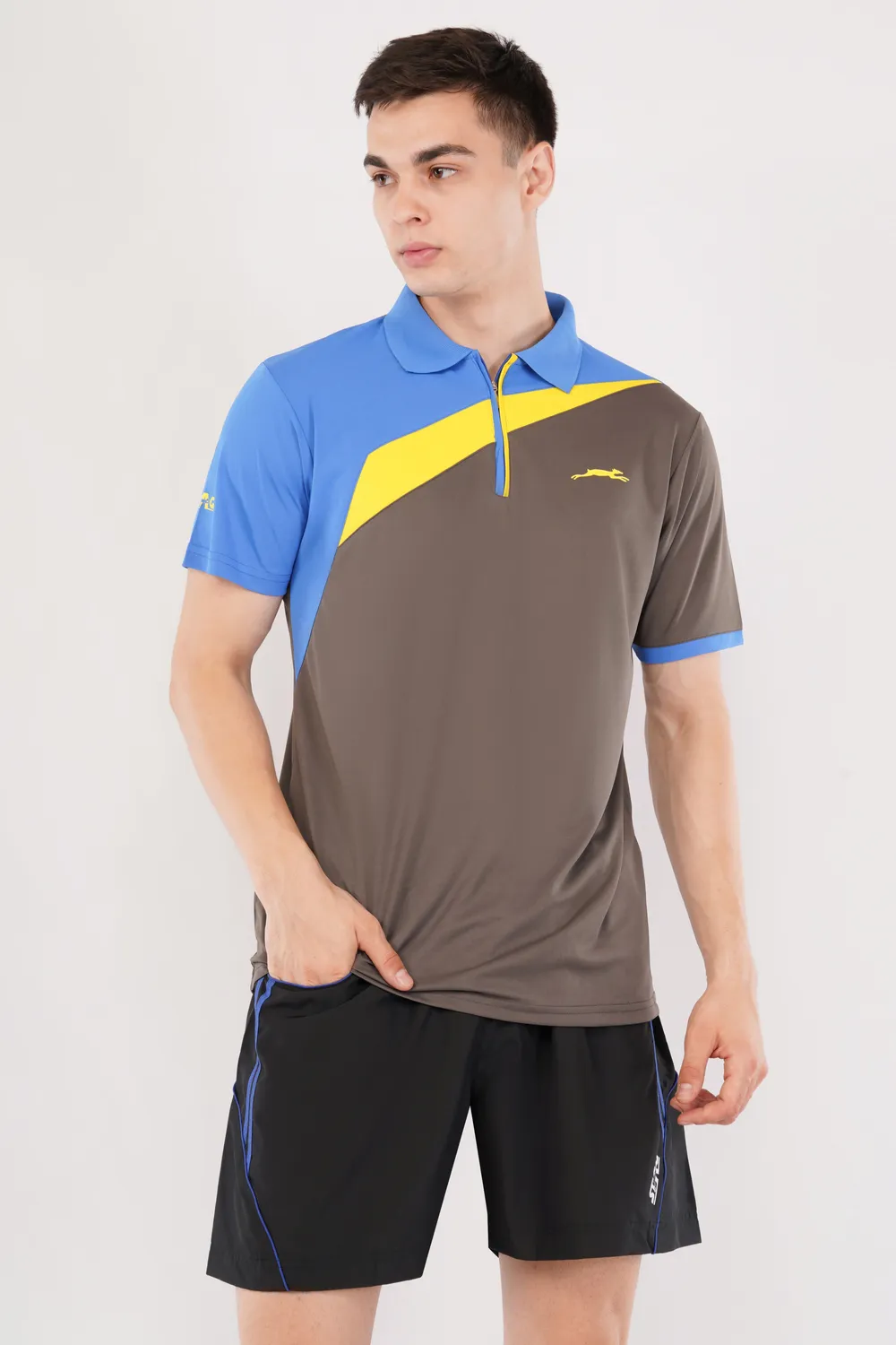 Stag Iconic Super Polo Neck Sport-T-Shirt mit Kragen