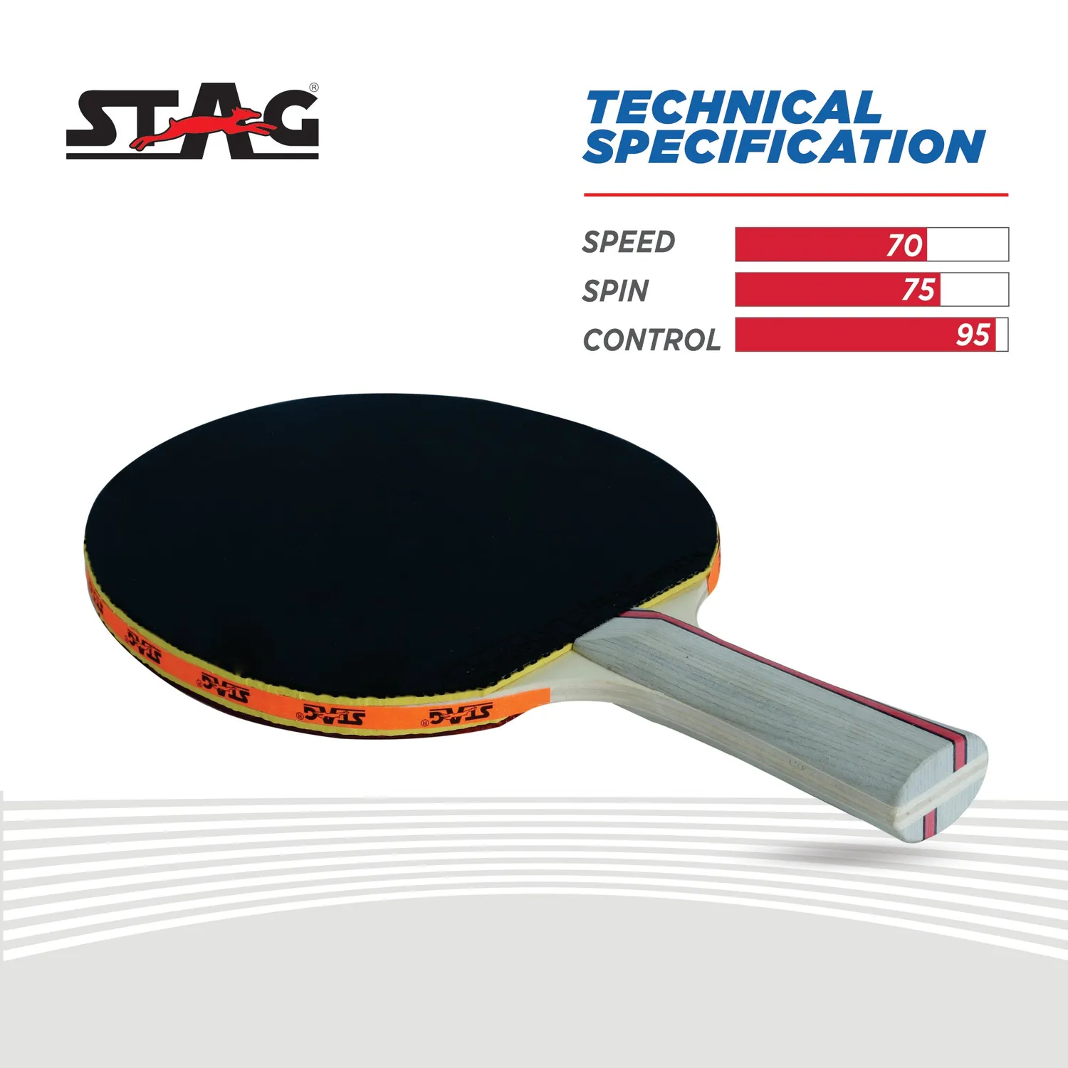 Stag Iconic Official Tischtennisschläger ITTF
