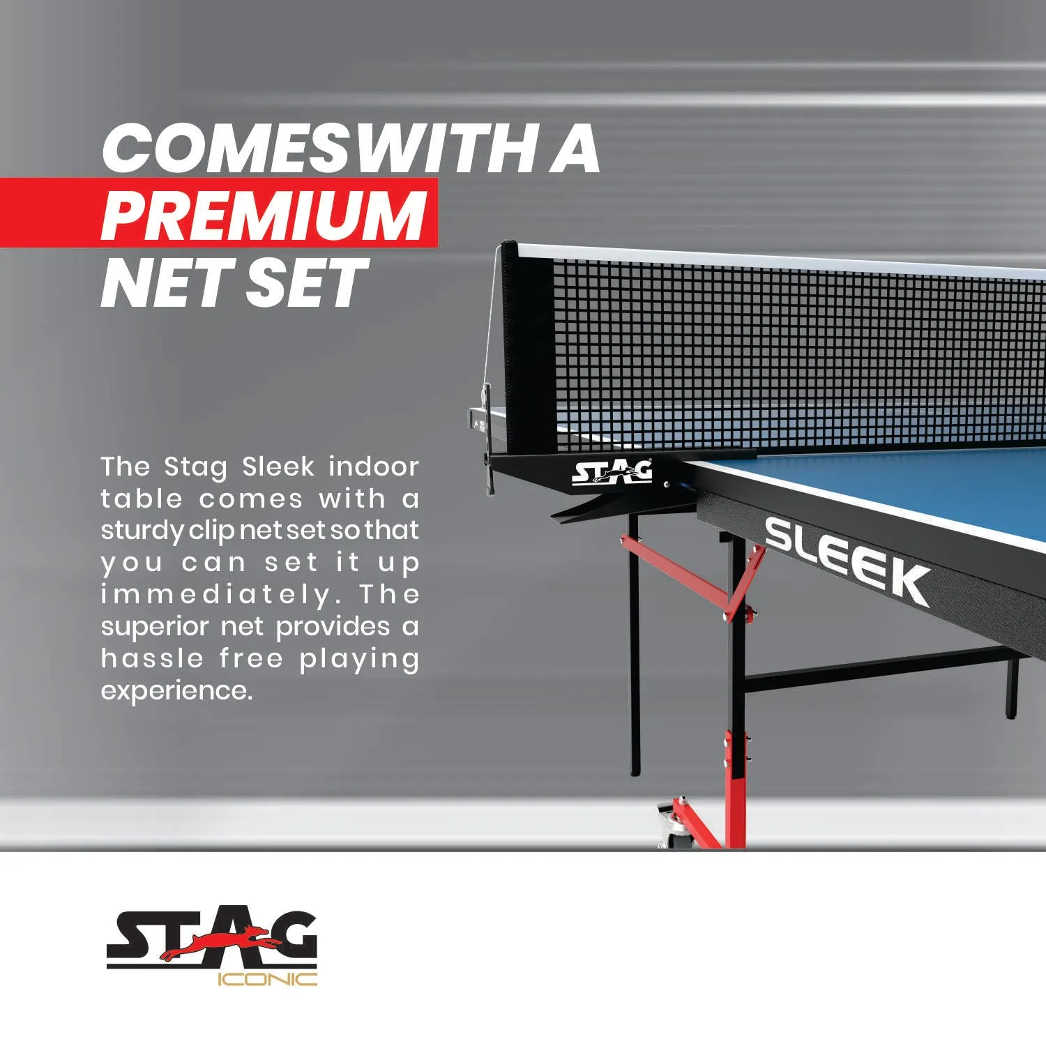 Stag Iconic Sleek Tischtennisplatte Profi