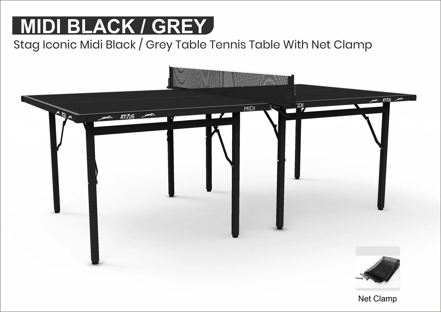 Stag Iconic Midi Series Tischtennisplatte klappbar