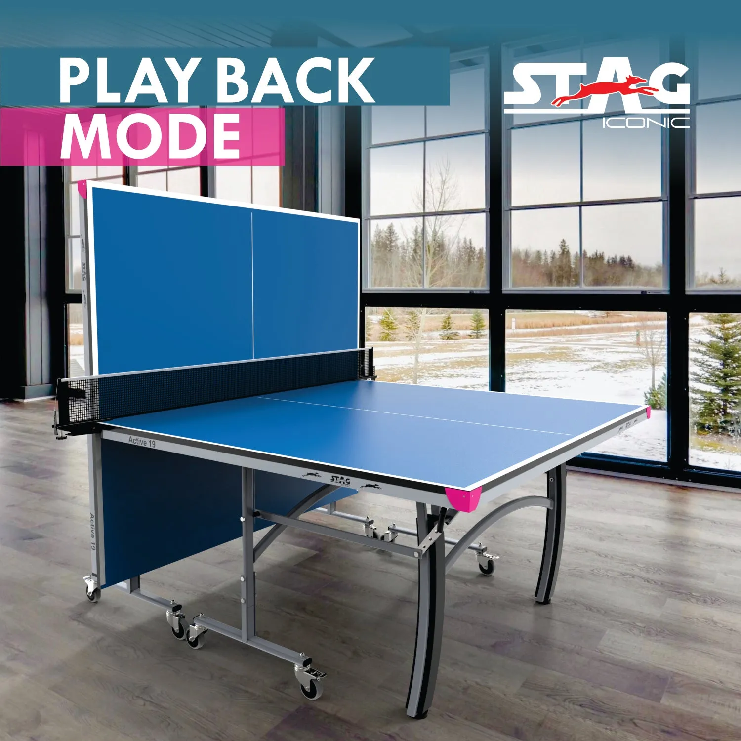 Stag Iconic Active 19 Tischtennistisch klappbar Turniergröße