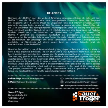 Sauer & Tröger Hellfire X Lange Noppe Plastikball