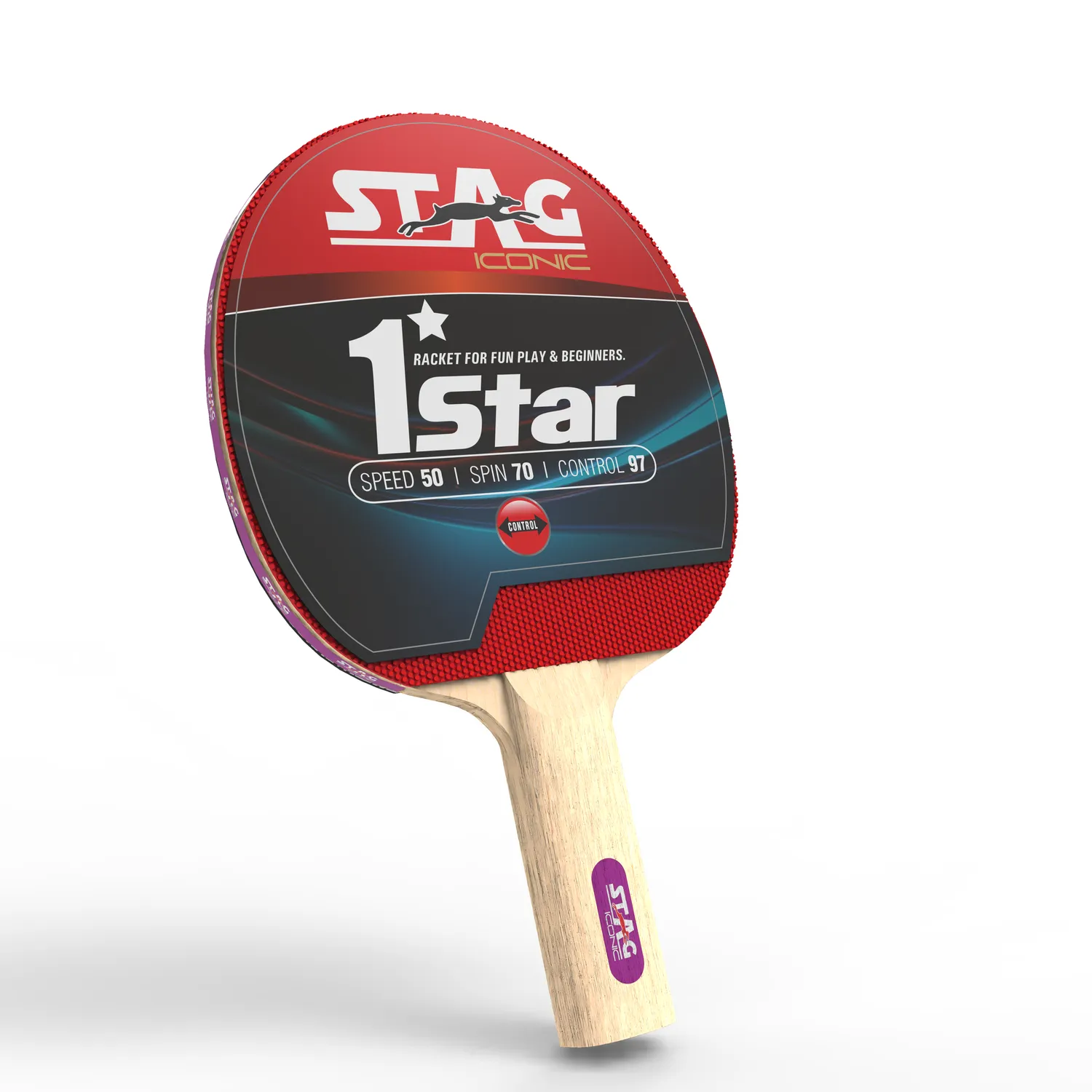 Stag Iconic 1 Star Tischtennisschläger Einsteiger Kontrolle