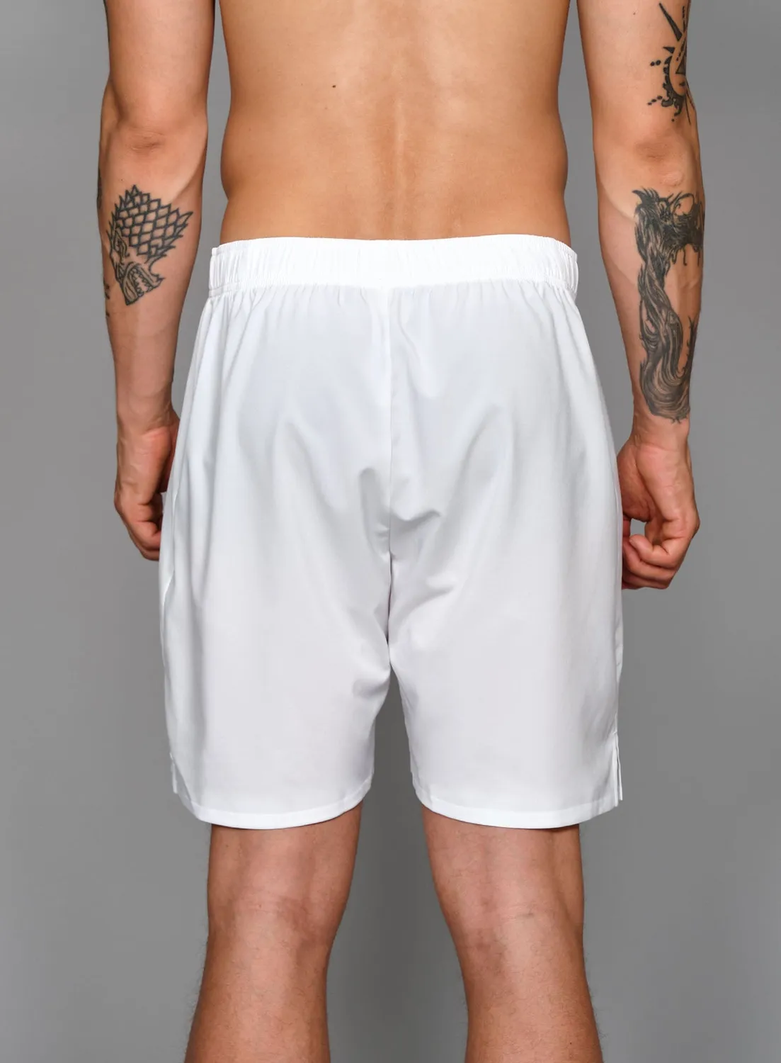 Robin Soderling Performance Shorts Tennisshorts 3er weiß Balltaschen