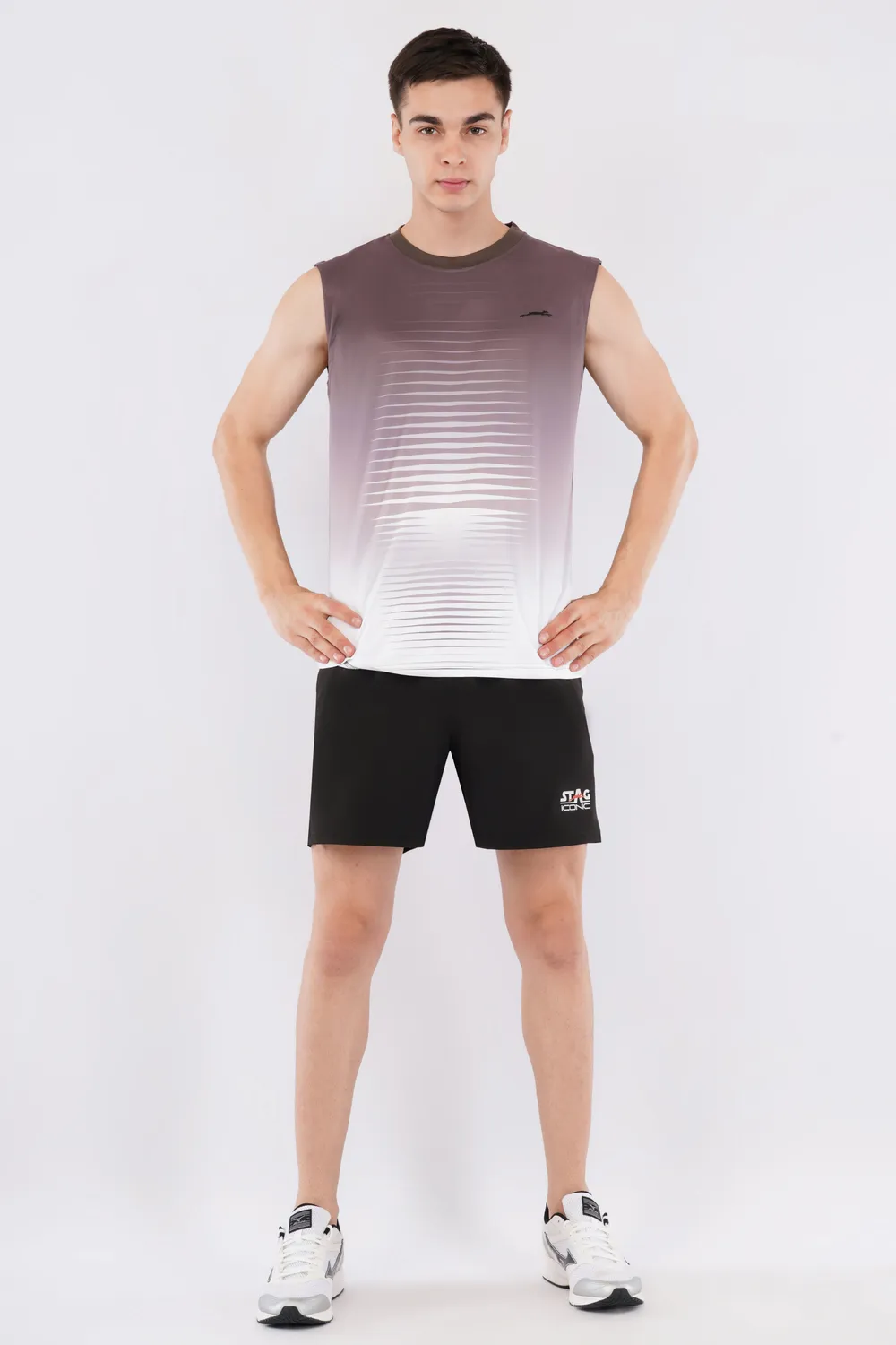 Stag Iconic Cut Sleeve T-Shirt Sportshirt ärmellos atmungsaktiv