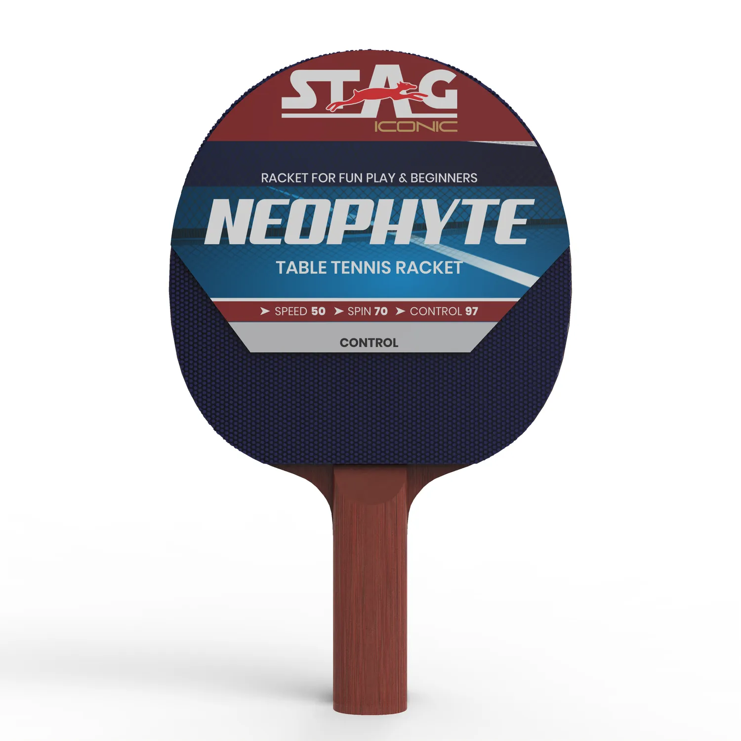 Stag Iconic Neophyte Series Tischtennisschläger Einsteiger Kontrolle