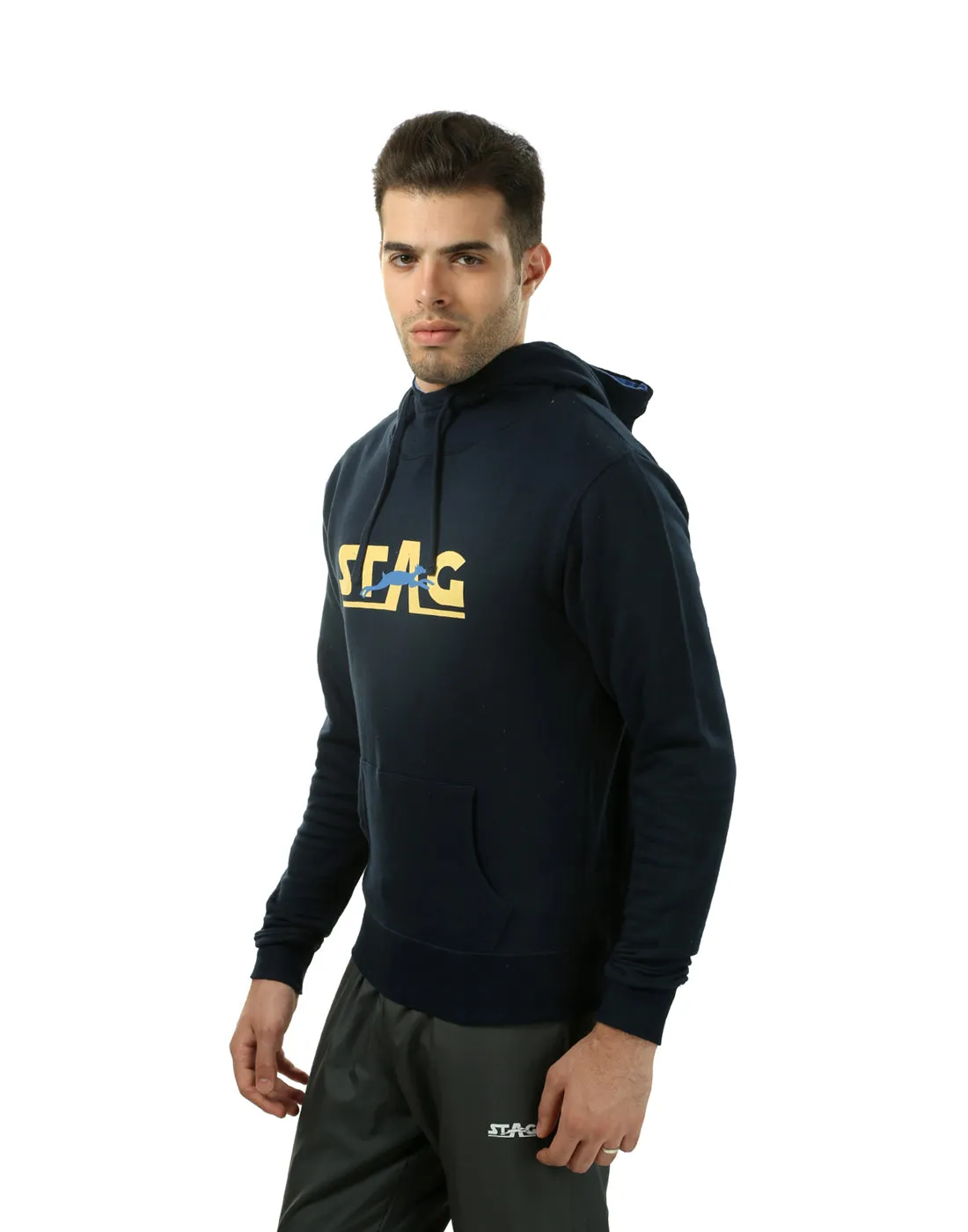 Stag Iconic Hoodie mit Kängurutasche