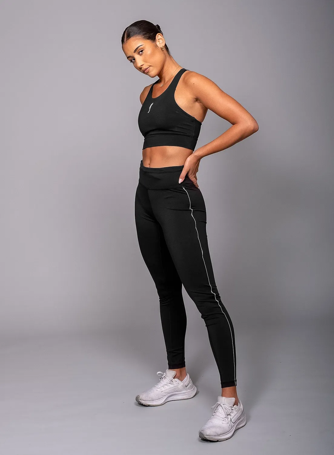 Robin Soderling Performance Damen-Tights reflektierend