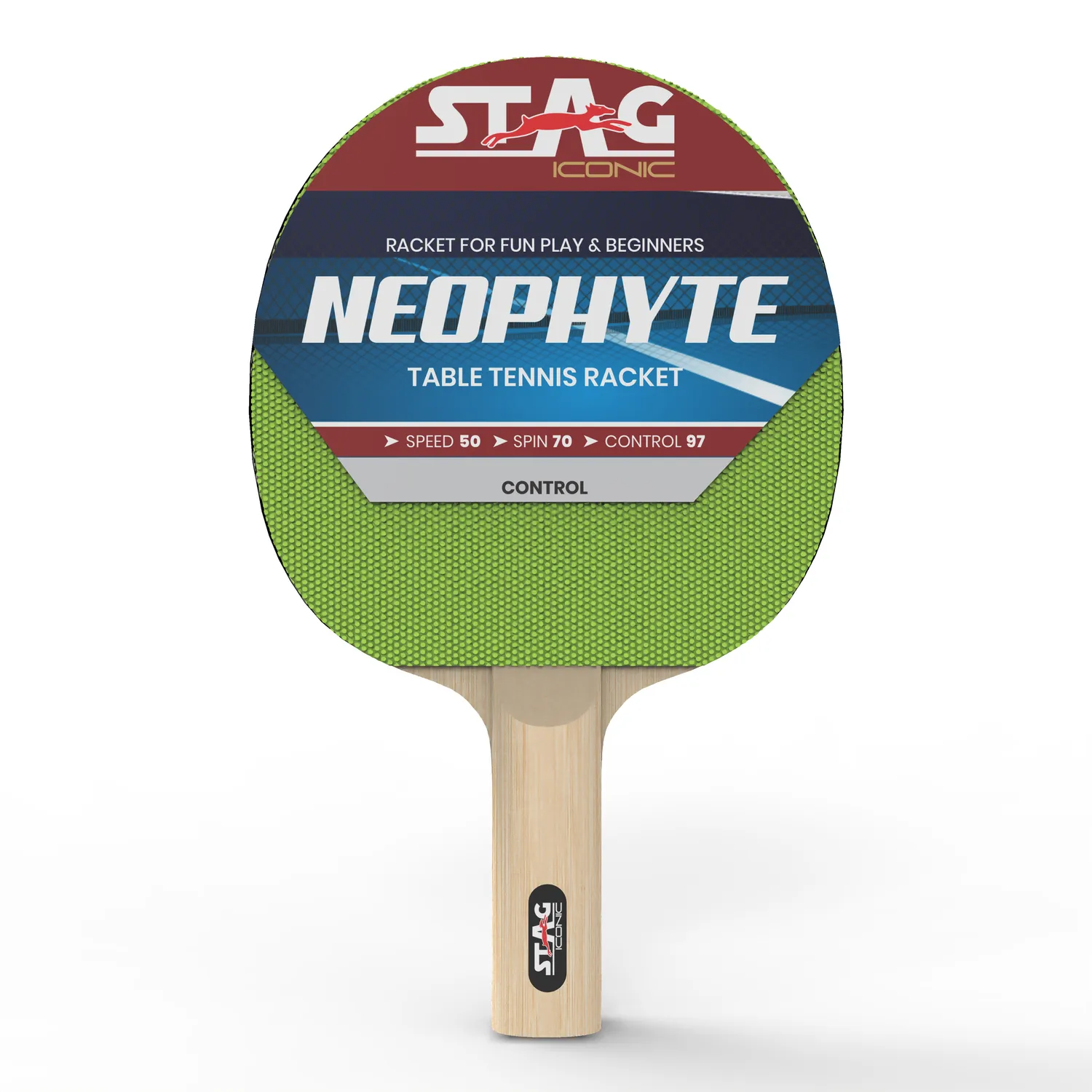 Stag Iconic Neophyte Series Tischtennisschläger Einsteiger Kontrolle